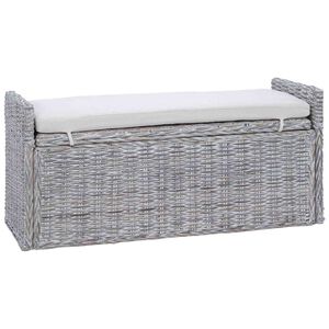 vidaXL Banc de rangement Blanchiment 110 x 40 x 50 cm Rotin