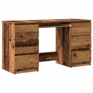 vidaXL Bureau vieux bois 140x50x77 cm bois d'ing&eacute;nierie