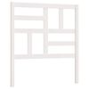 vidaXL T&ecirc;te de lit Blanc 106x4x104 cm Bois massif de pin
