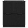 vidaXL Buffet Ch&ecirc;ne noir 60 x 30 x 70 cm Bois d'ing&eacute;nierie