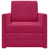 vidaXL Canap&eacute;-Lit 60cm Bordeaux Velours