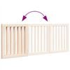 vidaXL Barri&egrave;re pour chien pliable &agrave; 3 panneaux 150 cm Bois de peuplier