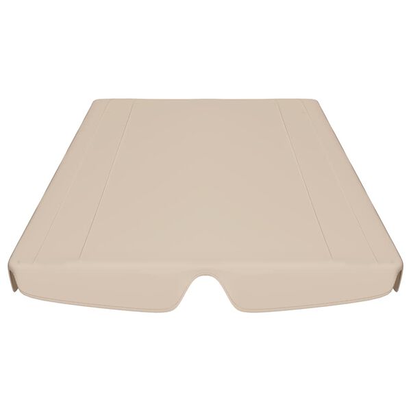 vidaXL Toit de rechange de balançoire Beige 188/168x145/110 cm