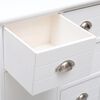 vidaXL Buffet avec 10 tiroirs Blanc 113x30x79 cm Bois