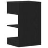 vidaXL Cabinet de chevet avec tiroir 2 pcs Chêne noir 40 x 35 x 65 cm