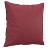 vidaXL Ensemble de canapés 2 pcs et coussins rouge bordeaux similicuir