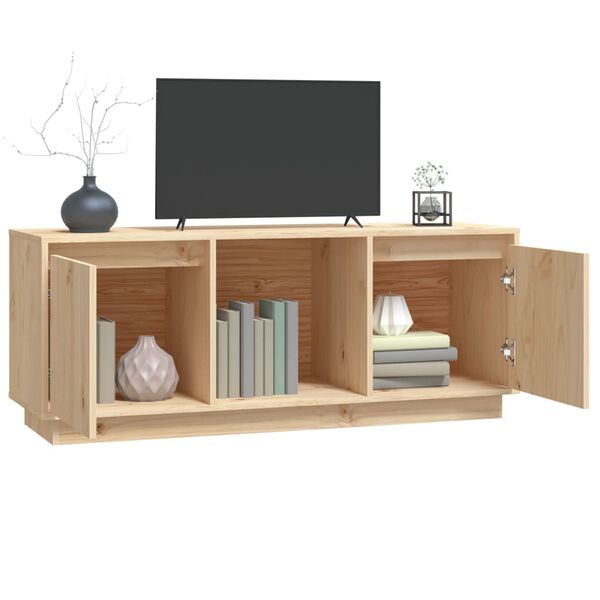 vidaXL Meuble TV 110,5x35x44 cm Bois de pin massif