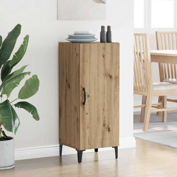 vidaXL Buffet Ch&ecirc;ne artisanal 34,5 x 34 x 90 cm Bois d'ing&eacute;nierie