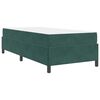 vidaXL Cadre de lit avec matelas Vert fonc&eacute; 100 x 200 cm tissu
