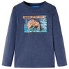 T-shirt enfants à manches longues mélange bleu foncé 92