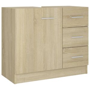 vidaXL Armoire d'&eacute;vier Ch&ecirc;ne sonoma 63x30x54 cm Bois d'ing&eacute;nierie