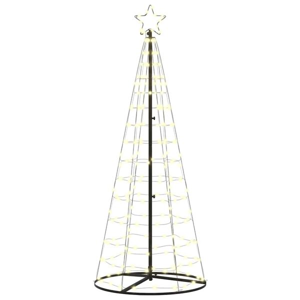 vidaXL Arbre de No&euml;l LED avec 390 LED Blanc chaud 250 cm Fer
