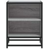 vidaXL Tables de chevet 2 pcs sonoma gris bois d'ingénierie et métal