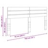 vidaXL T&ecirc;te de lit Bois Ancien 180 cm Bois d'ing&eacute;nierie