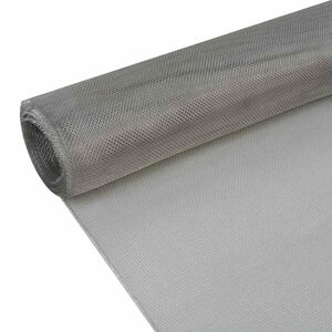 vidaXL &Eacute;cran en treillis Acier inoxydable 100x500 cm Argent&eacute;