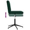 vidaXL Chaise de salle &agrave; manger Vert fonc&eacute; Velours