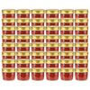 vidaXL 48 pcs Pots &agrave; confiture avec couvercle dor&eacute; Verre 110 ml