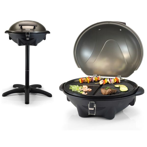 Tristar Barbecue &eacute;lectrique de table avec support BQ-2816 Noir 2200 W 46 x 35 cm