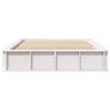 vidaXL Cadre de lit Blanc 120 x 190 cm Bois de pin massif