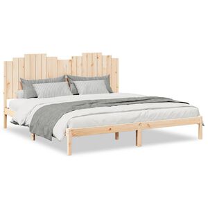 vidaXL Cadre de lit extra long sans matelas 200x210 cm bois massif