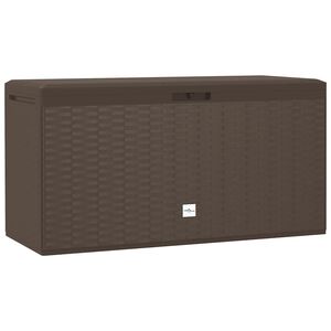 vidaXL Bo&icirc;te de rangement de jardin Marron 114x47x60 cm