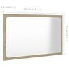 vidaXL Miroir de salle de bain Ch&ecirc;ne sonoma 60x1,5x37 cm Agglom&eacute;r&eacute;