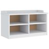 vidaXL Banc de couloir SANDNES blanc 87x40x50 cm bois de pin massif