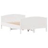 vidaXL Cadre de lit sans matelas blanc 140x200 cm bois de pin massif