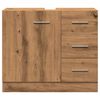 vidaXL Armoire d'&eacute;vier ch&ecirc;ne artisanal 63x30x54 cm bois d'ing&eacute;nierie