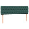 vidaXL Sommier &agrave; lattes de lit et matelas vert fonc&eacute; 180x210cm velours