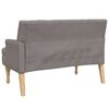 vidaXL Banc avec coussins taupe 113x64,5x75,5 cm tissu