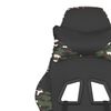 vidaXL Chaise de jeu Noir et camouflage Similicuir