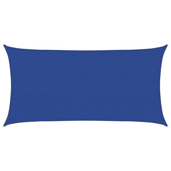 vidaXL Voile d'ombrage 160 g/m² rectangulaire bleu 2,5x5 m PEHD