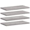 vidaXL &Eacute;tag&egrave;res murales 4 pcs sonoma gris 40x20x1,5 cm bois ing&eacute;nierie