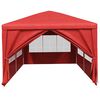 vidaXL Tente de f&ecirc;te avec mur Rouge 600 x 300 x 255 cm PE et acier