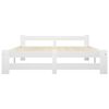 vidaXL Cadre de lit sans matelas blanc bois massif de pin 180x200 cm
