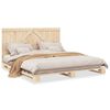 vidaXL Cadre de lit sans matelas avec t&ecirc;te de lit 200x200 cm