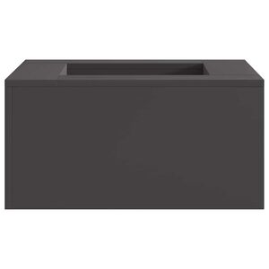 vidaXL Boule de feu Noir 60 x 60 x 30 cm Acier patin&eacute;