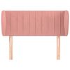 vidaXL T&ecirc;te de lit avec oreilles Rose 93x23x78/88 cm Velours