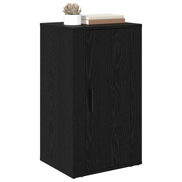 vidaXL Buffet Ch&ecirc;ne noir 40 x 33 x 70 cm Bois d'ing&eacute;nierie