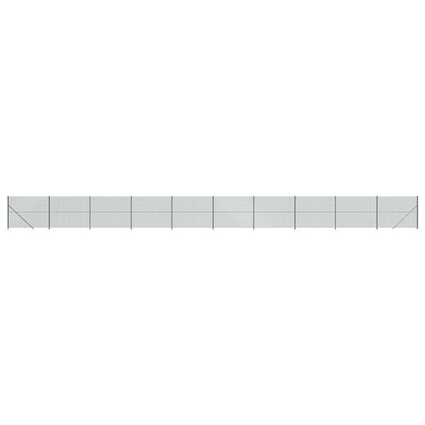 vidaXL Cl&ocirc;ture &agrave; mailles losang&eacute;es avec bride vert 1,8x25 m