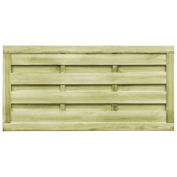 vidaXL Portillons 2 pcs Bois de pin impr&eacute;gn&eacute; 150x75 cm Vert