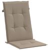 vidaXL Chaises de jardin inclinables et coussins lot de 6 bois teck