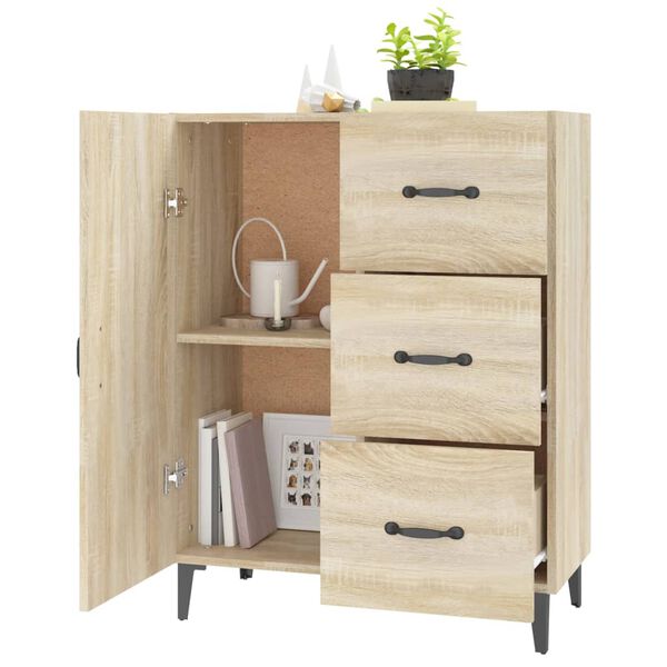 vidaXL Buffet chêne sonoma 69,5x34x90 cm bois d'ingénierie