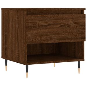 vidaXL Table basse ch&ecirc;ne marron 50x46x50 cm bois d'ing&eacute;nierie
