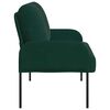 vidaXL Canap&eacute;s avec coussin 110cm Vert fonc&eacute; Contreplaqu&eacute;