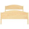 vidaXL Cadre de lit sans matelas bois de pin massif 120x200 cm