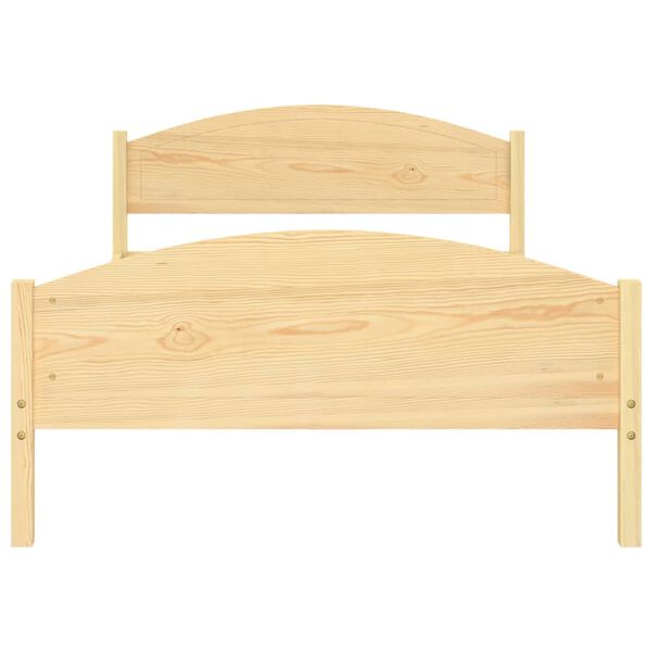 vidaXL Cadre de lit sans matelas bois de pin massif 120x200 cm