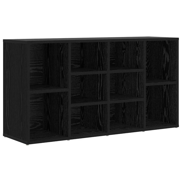 vidaXL Banc à chaussures avec étagère Chêne noir 103 x 30 x 54,5 cm
