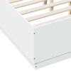 vidaXL Cadre de lit avec LED sans matelas blanc 135x190 cm